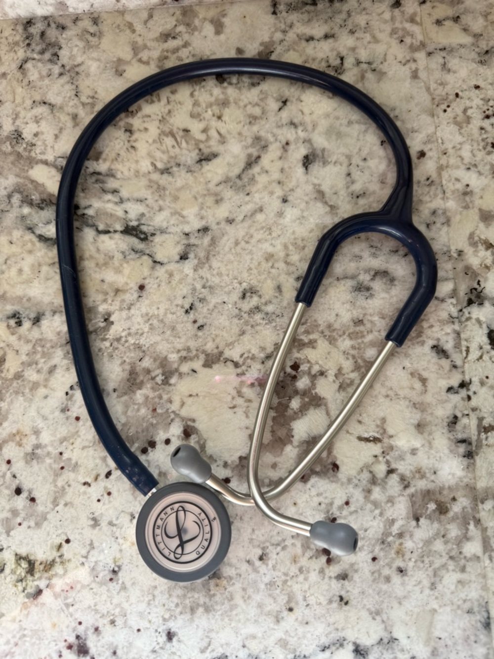 Dark Blue Stethoscope - Medical Listening Instrument